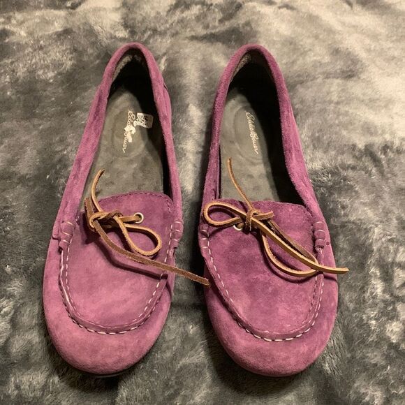 Eddie Bauer Suede Slip On Loafers Shoes Size 7 - Picture 1 of 5